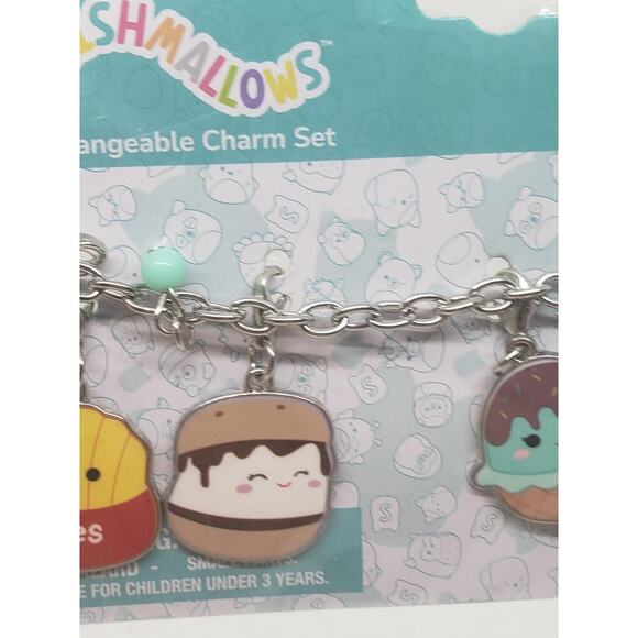 NEW Squishmallows Charm Bracelet Interchangeable 5 Charms Cute Collectible - Picture 3 of 9